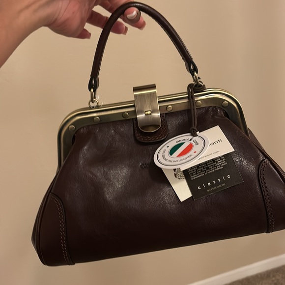 Gianni Conti, brown leather purse - Picture 4 of 4